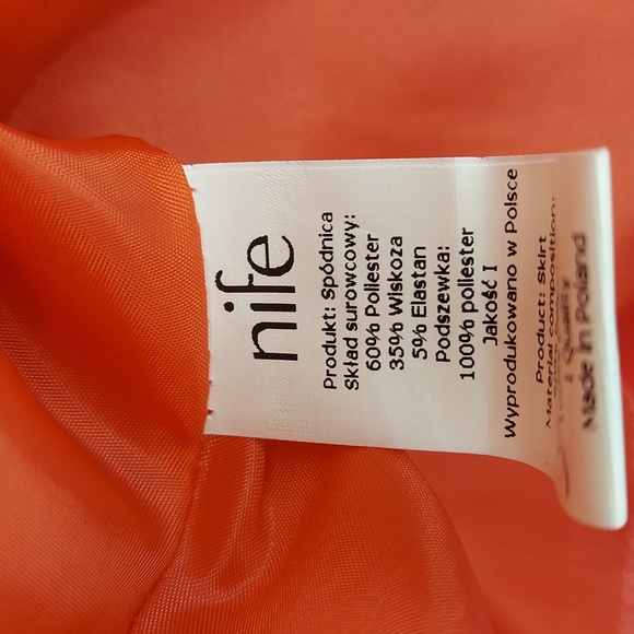 Nife pink pleated skirt size L - Picture 9 of 11